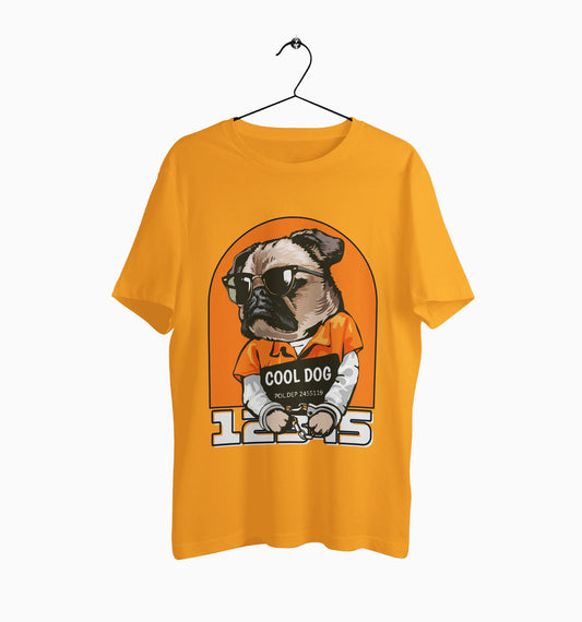 Male Round Neck Half Sleeve Classic | Cool Dog