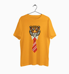 Male Round Neck Half Sleeve Classic | Office Tiger