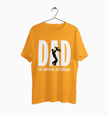 Male Round Neck Half Sleeve Classic | Dad : The Original Superhero