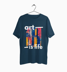 Male Round Neck Half Sleeve Classic | Art Is Life