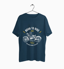 Male Round Neck Half Sleeve Classic | Born To Ride