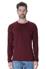 Male Round Neck Full Sleeve | Plain Tshirt Multi colours inside