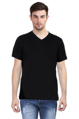 Male Vneck Half Sleeve Plain Tshirt Multi colours inside