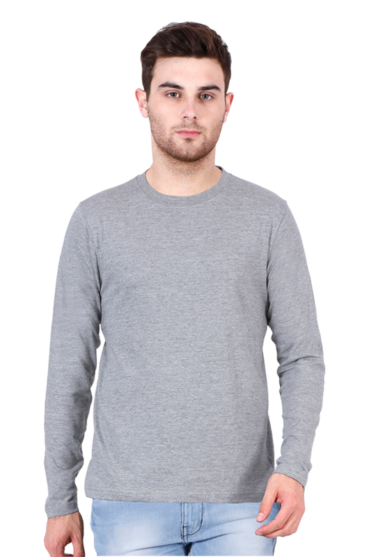 Male Round Neck Full Sleeve | Plain Tshirt Multi colours inside