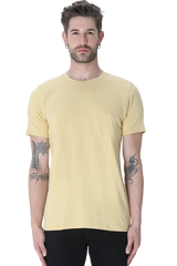 Male Round Neck Half Sleeve Classic Plain Tshirt Multi colours inside