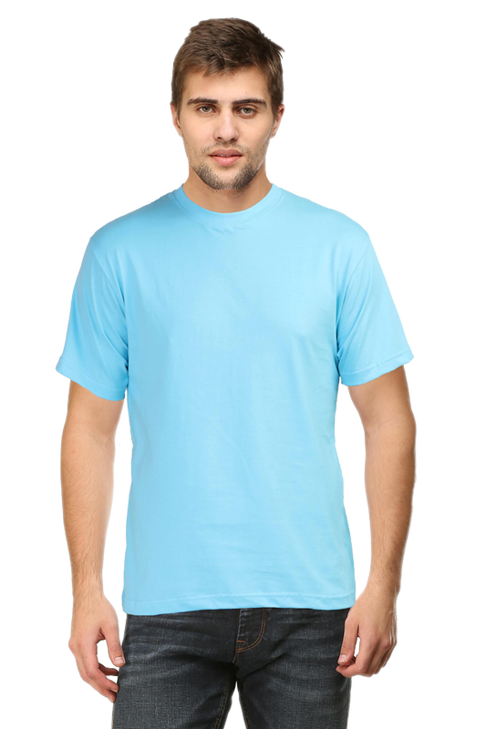 Male Round Neck Half Sleeve Classic Plain Tshirt Multi colours inside