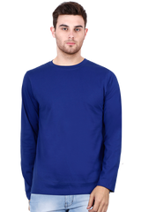 Male Round Neck Full Sleeve | Plain Tshirt Multi colours inside